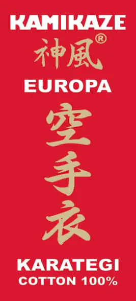 Kimono Karate Kamikaze EUROPA 8 kimono-karate-gi-kamikaze-europa-etiquette-rouge