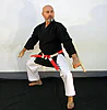 Kimono Kamikaze KOBUDO Noir Veste seule-kokutsu-dachi-tonfa