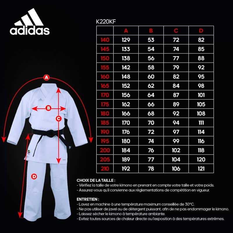 Kimono Adidas KUMITE-FIGHTER - K220KF -WKF pour Kumité - Karate-gi.fr®