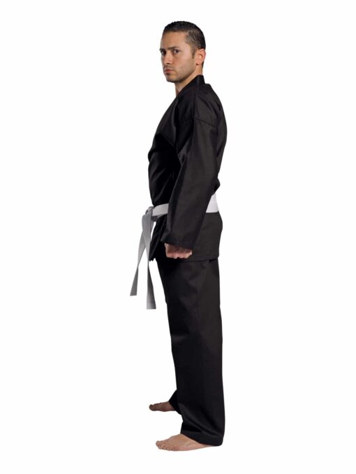 kimono-karate-traditional-8oz-noir-profil