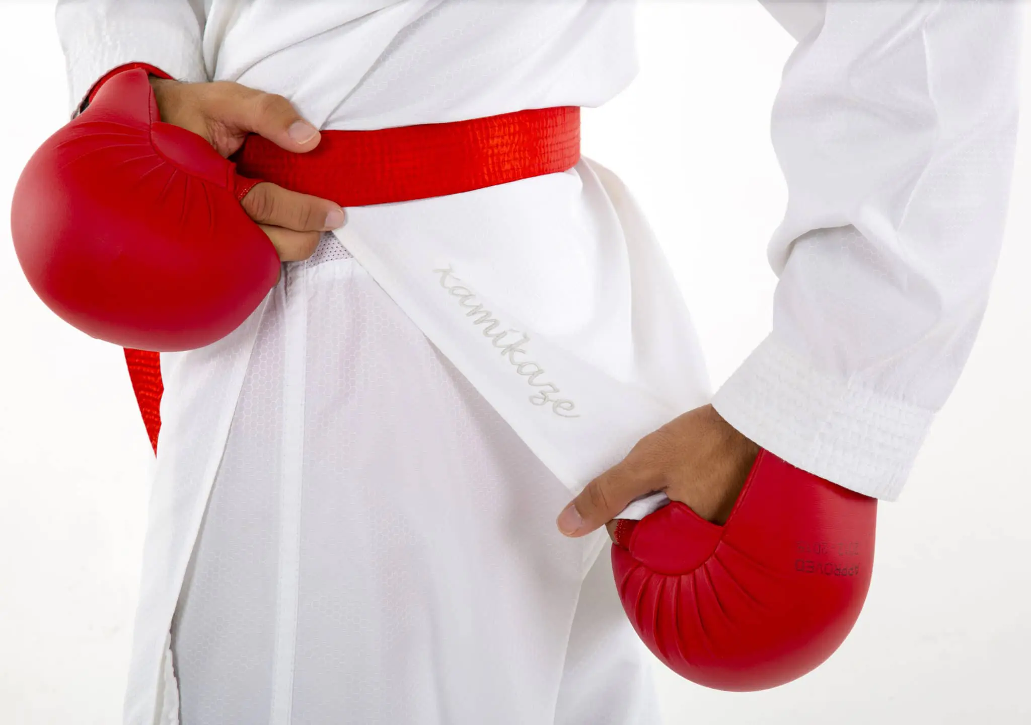 kimono-karategi-k-one-kumite-wkf-kamikaze-tissus-nid-abeille