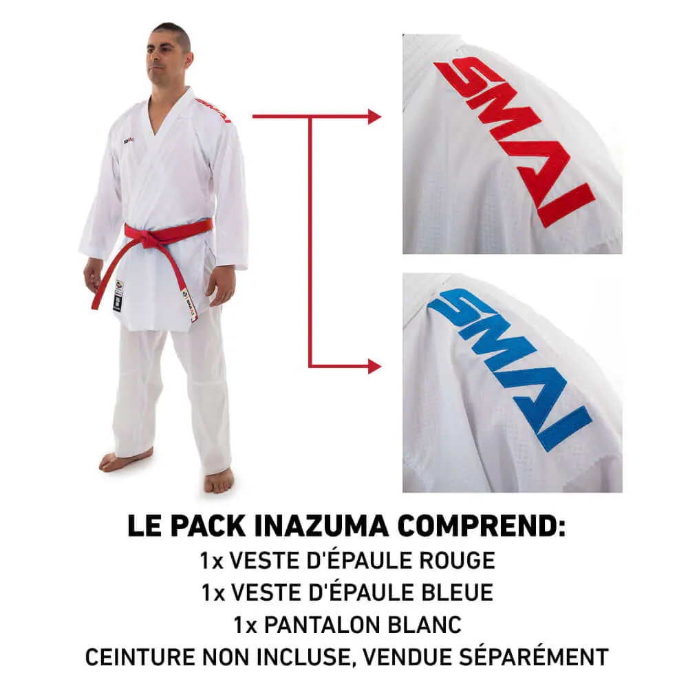 Kimono kumité Inazuma Pack SMAI - WKF 4 kimono-kumite-inazuma-pack-smai-wkf-