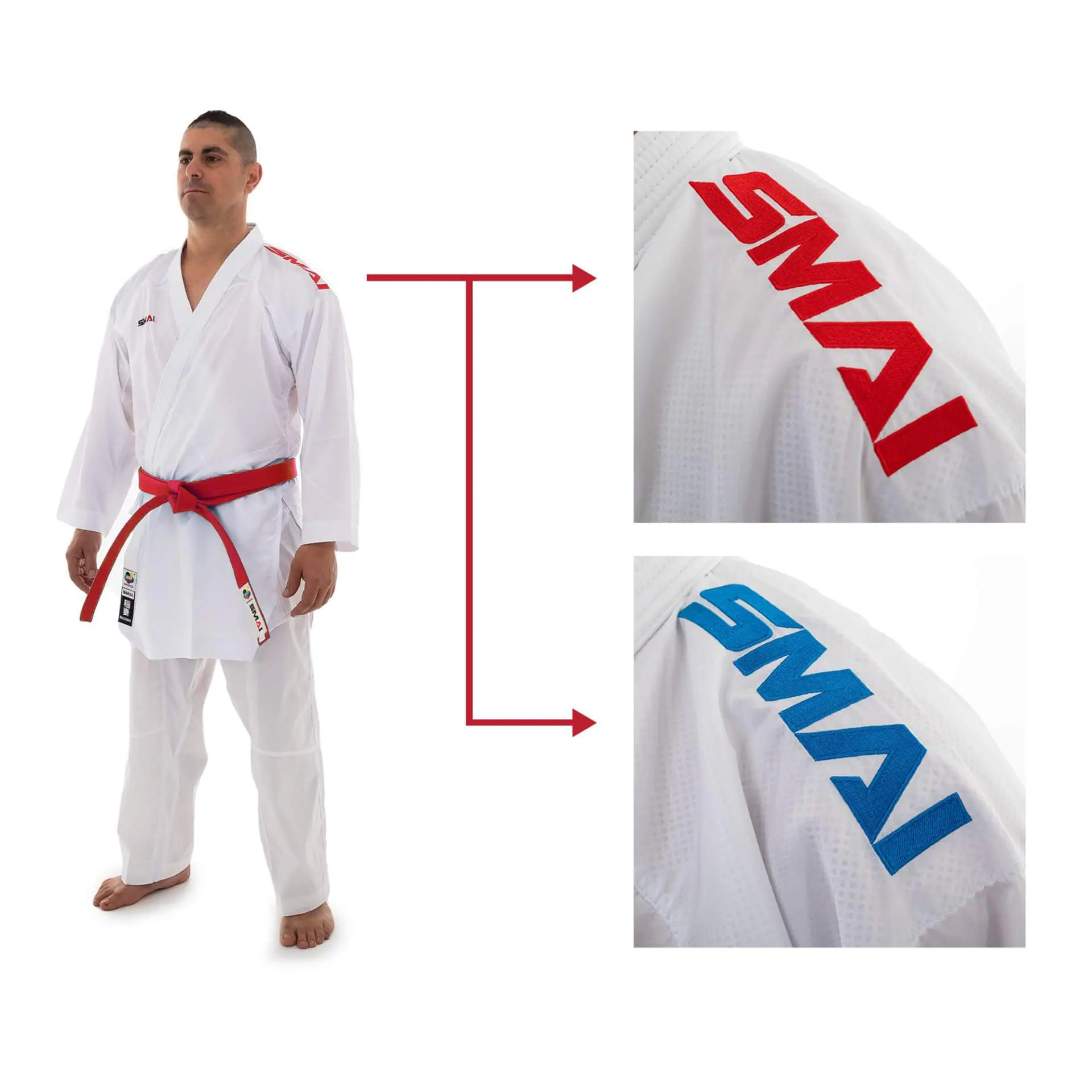 Kimono kumité Inazuma Pack SMAI - WKF 3 Kimono kumité Inazuma Pack