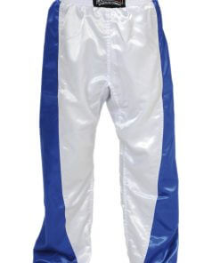 Pantalon Full Contact BUDO-FIGHT-bleu-blanc