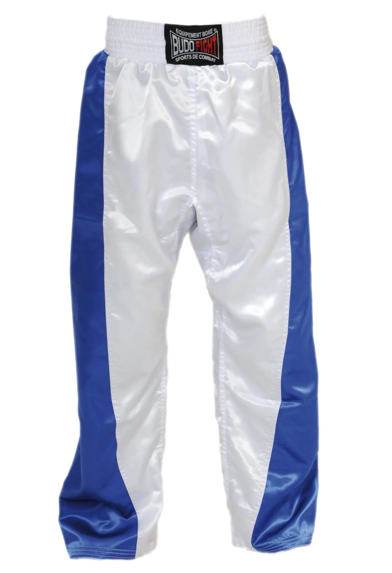 Pantalon Full Contact BUDO-FIGHT-bleu-blanc