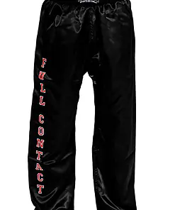 pantalon full contact marquage fc budo fight noir 1