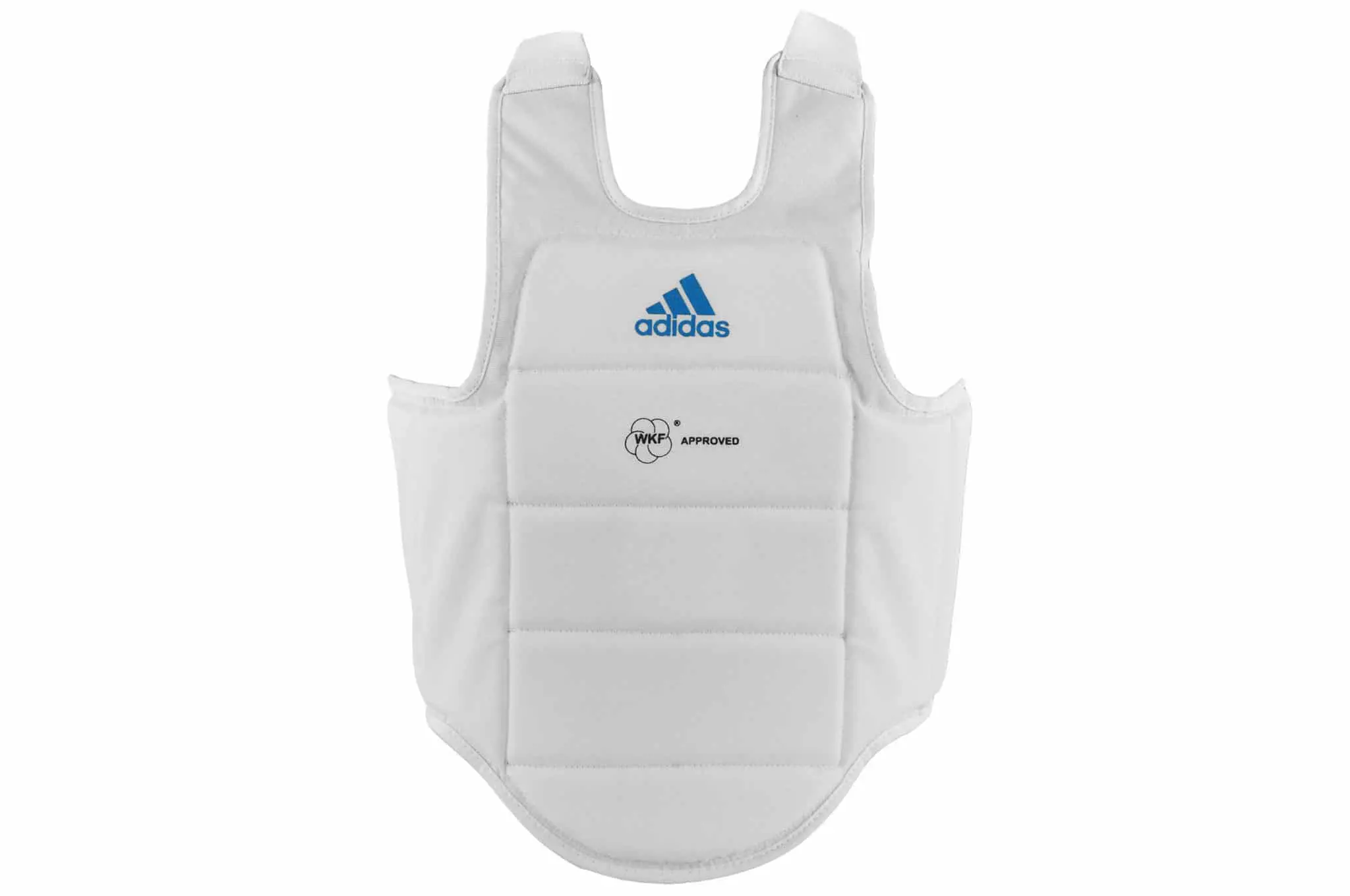 Plastron de Karate Adidas Body Protector WKF - Blanc - pour la compétition. Modèle ADIP03