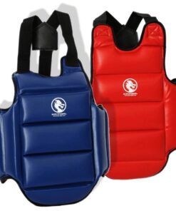 Plastron de Karate Réversible BUDO-FIGHT bleu ou rouge