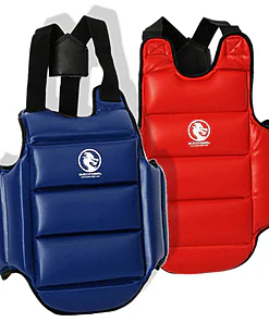Plastron de Karate Réversible BUDO-FIGHT bleu ou rouge