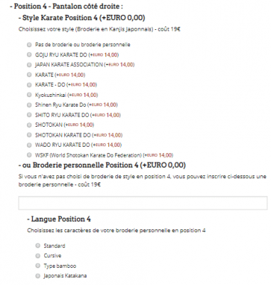 Comment personnaliser votre kimono ou votre ceinture (broderie, retouche, sur mesure,…) 5 position 4 et 5