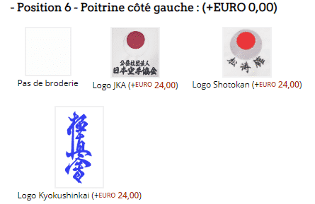 Comment personnaliser votre kimono ou votre ceinture (broderie, retouche, sur mesure,…) 6 position 6