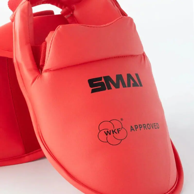 Protège-pieds Karate SMAI - WKF 6 protege-pieds-karate-smai-wkf-rouge-