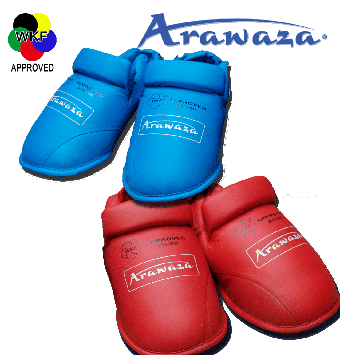 Protège-pieds Karate ARAWAZA bleu ou rouge - WKF