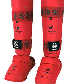 Protèges tibias et pieds karaté TOKAIDO Kanji Approuvé WKF