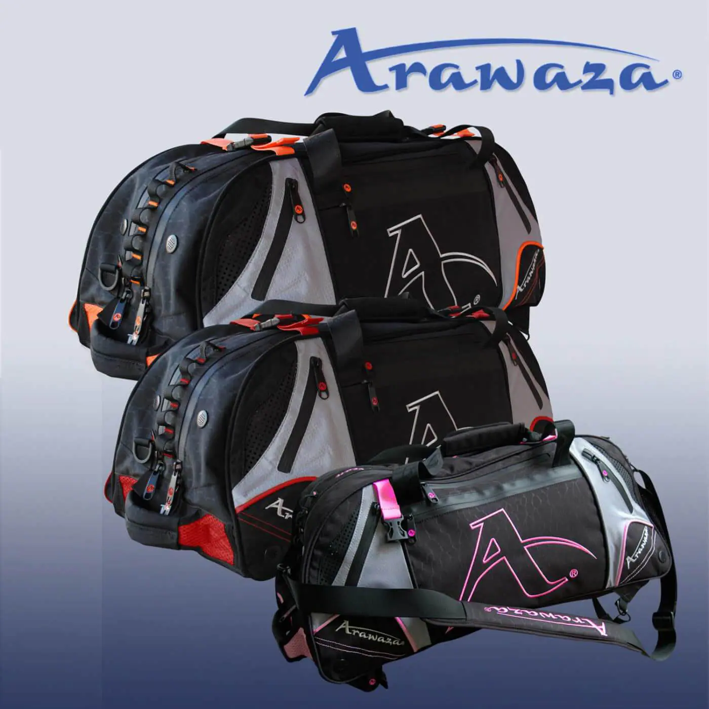 sac-sport-arawaza-orange-rouge-rose