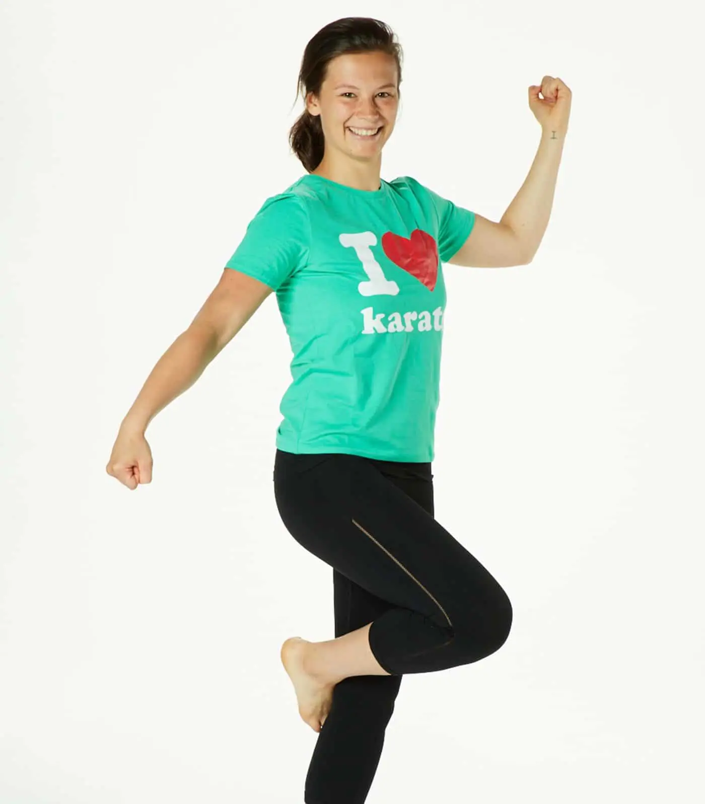 T-shirt I Love Karate Vert - SEISHIN INTERNATIONAL