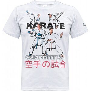 T-shirt Tokaido compétition Karate - Blanc - 100% coton