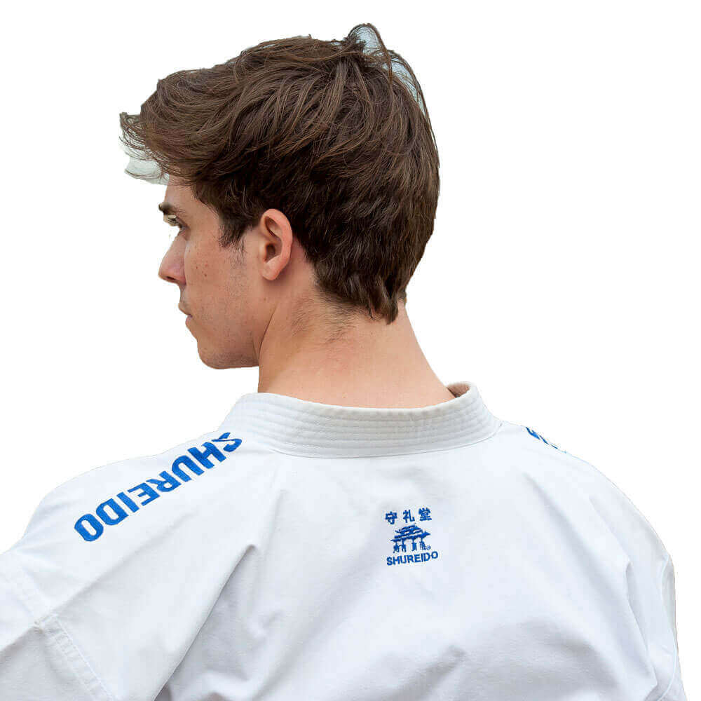 Veste Kimono Shureido New Wave 3 avec broderie - WKF 9 veste-kimono-bleu-shureido-new-wave-3-avec-broderie-wkf