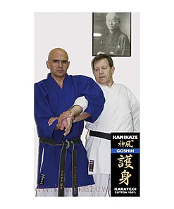 Veste kimono Kamikaze GOSHIN - Bleu-clef-bras